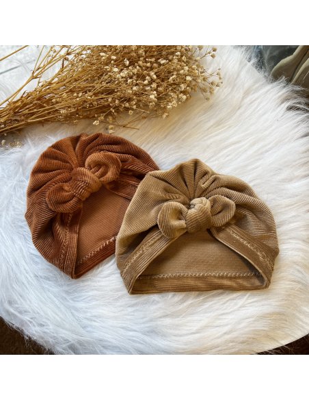 Turban petit noeud velours doux Turban petit noeud velours doux