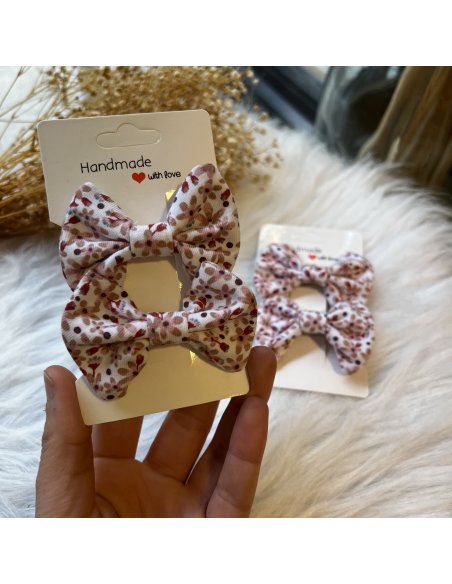 Lot de 2 barrettes à cheveux petites fleurs Lot de 2 barrettes à cheveux petites fleurs
