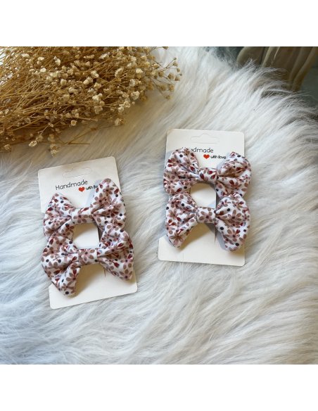 Lot de 2 barrettes à cheveux petites fleurs Lot de 2 barrettes à cheveux petites fleurs
