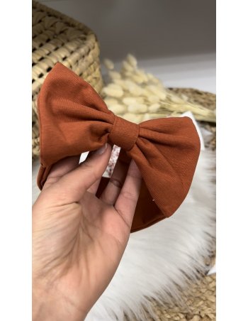 Bandeau gros noeud terracotta 2