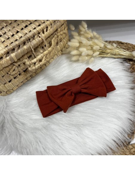 Bandeau gros noeud terracotta Bandeau gros noeud terracotta