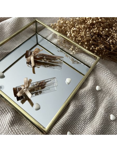 Fiole de fleurs séchées personnalisée