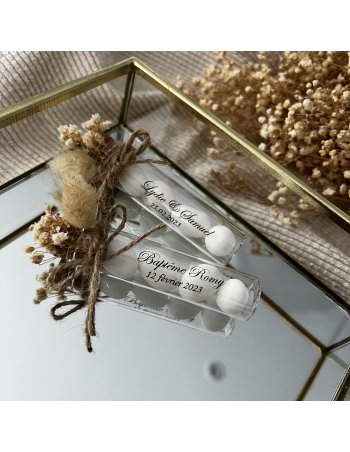 Fiole de dragées personnalisée