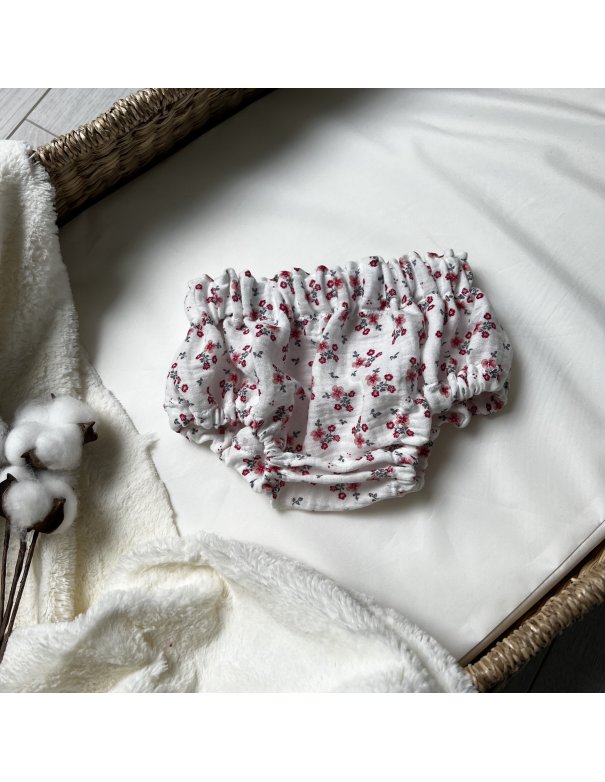 Bloomer double gaze petite fleur rouge