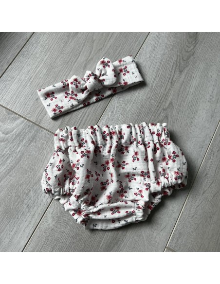 Bloomer double gaze petite fleur rouge