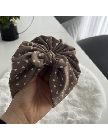 Turban jersey beige petit...