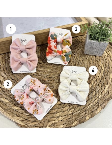 Barrettes à cheveux noeud