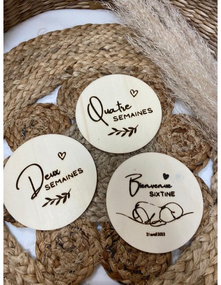 Kit carte étape semaine bébé