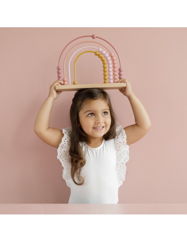 Boulier Arc-en-Ciel pink LITTLE DUTCH