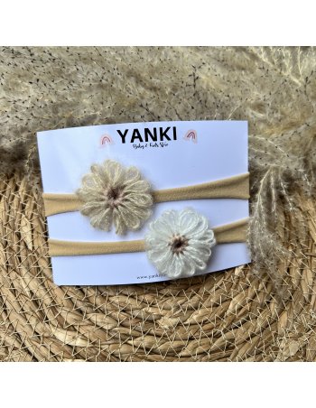 Bandeau nylon fleur