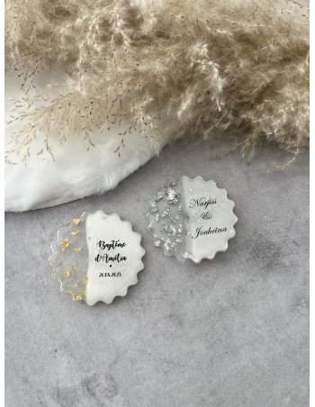 Magnet soleil argent ou or 2