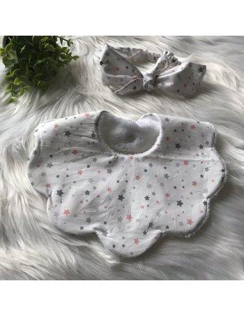 Ensemble bavoir & bandeau étoiles 2