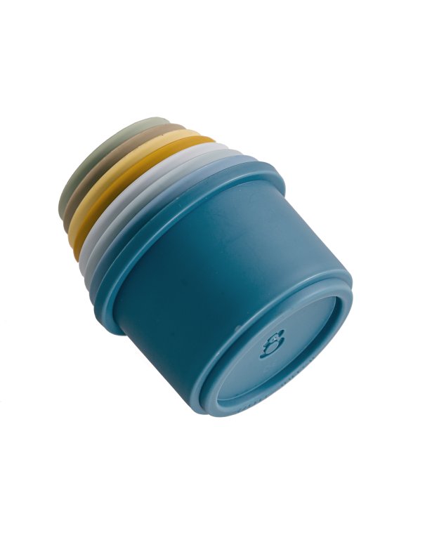 Gobelets à empiler bleu LITTLE DUTCH