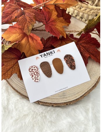 Barrette à cheveux brown