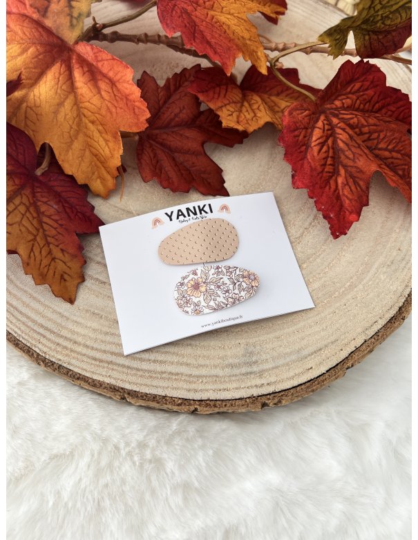 Barrette à cheveux petites fleurs