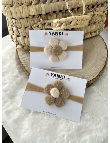 Bandeau nylon fleur doudou nude Bandeau nylon fleur doudou nude
