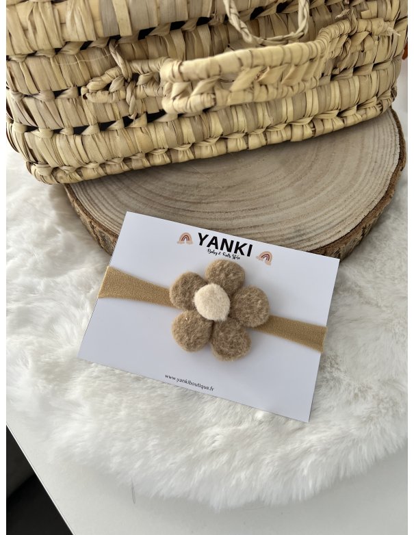 Bandeau nylon fleur doudou nude Bandeau nylon fleur doudou nude