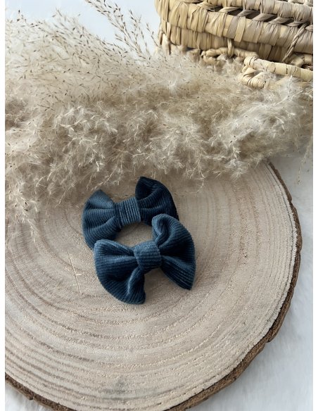 Lot de 2 pinces à cheveux velours doux