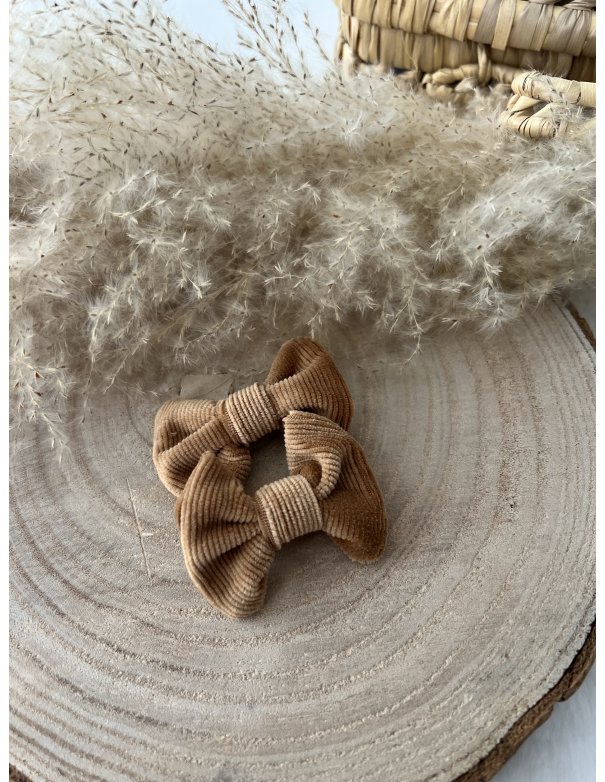 Lot de 2 pinces à cheveux velours doux