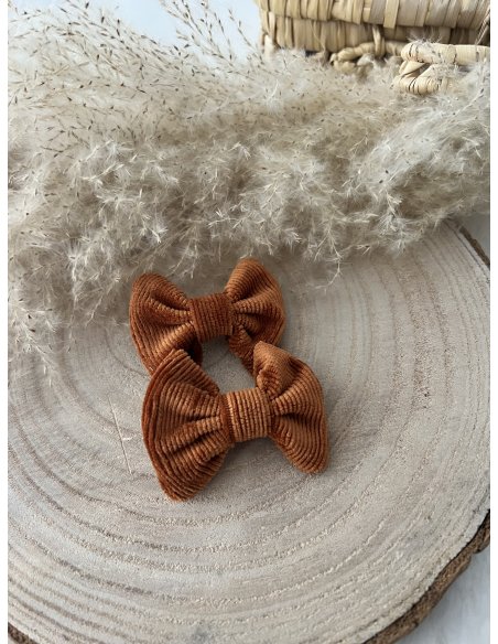 Lot de 2 pinces à cheveux velours doux