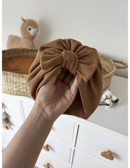 Turban gros noeud en jersey côtelé Turban gros noeud en jersey côtelé