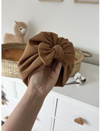 Turban gros noeud en jersey côtelé 2