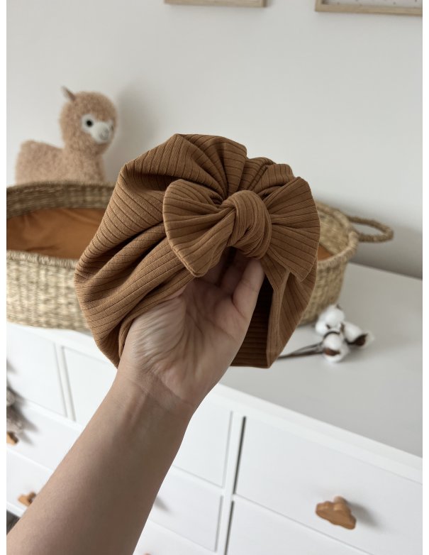 Turban gros noeud en jersey côtelé Turban gros noeud en jersey côtelé