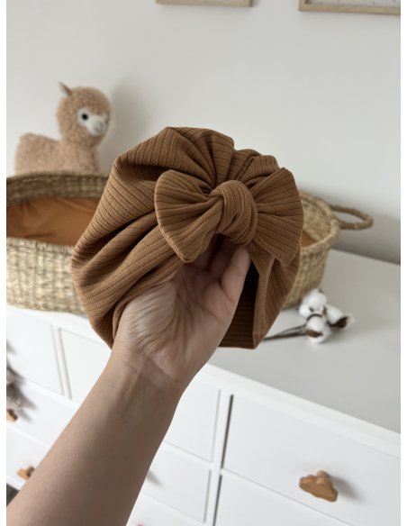 Turban gros noeud en jersey côtelé Turban gros noeud en jersey côtelé