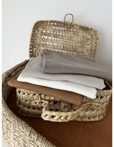 Turban gros noeud en jersey côtelé Turban gros noeud en jersey côtelé