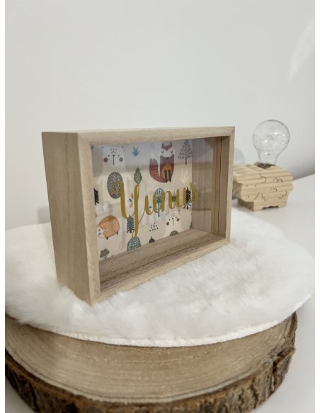 Tirelire en bois personnalisée Forest animals Tirelire en bois personnalisée Forest animals