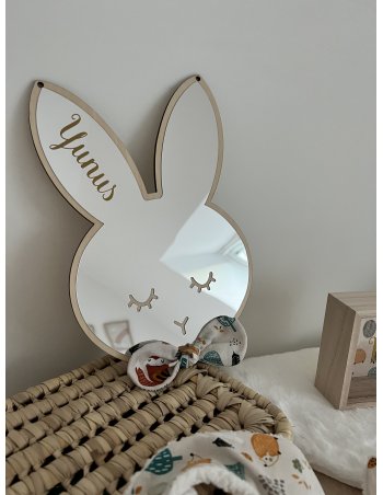 Miroir lapin personnalisé