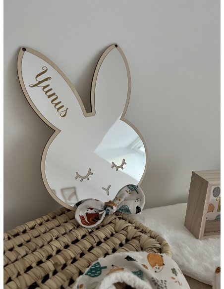 Miroir lapin personnalisé Miroir lapin personnalisé