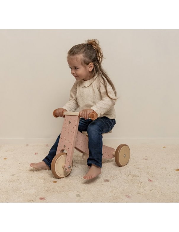 Tricycle en bois rose Little Dutch Tricycle en bois rose Little Dutch