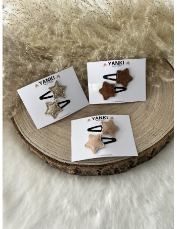 Barrettes à cheveux mini étoile