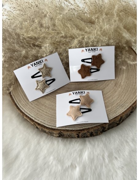 Barrettes à cheveux mini étoile