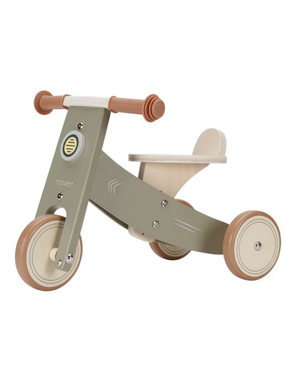 Tricycle en bois olive Little Dutch