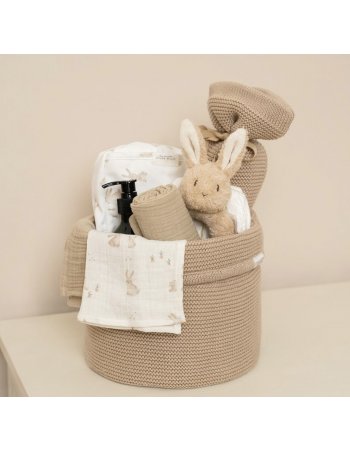 Set de 2 langes en gaze de coton Baby Bunny beige 2