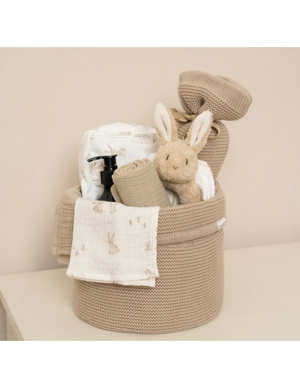 Set de 2 langes en gaze de coton Baby Bunny beige