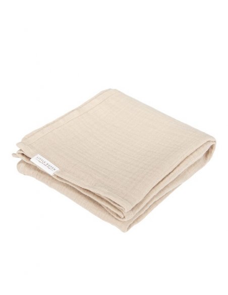 Set de 2 langes en gaze de coton Baby Bunny beige