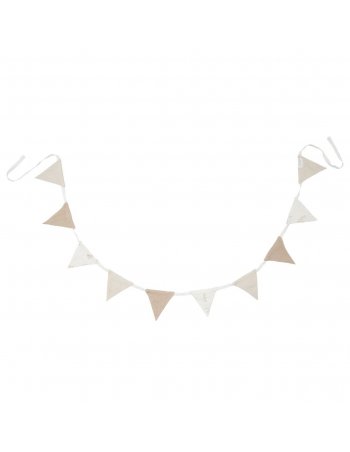 Guirlande fanion gaze de coton Baby Bunny