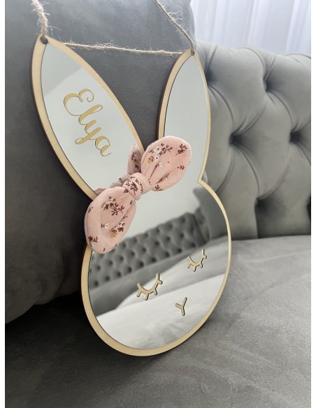 Miroir lapin personnalisé Miroir lapin personnalisé