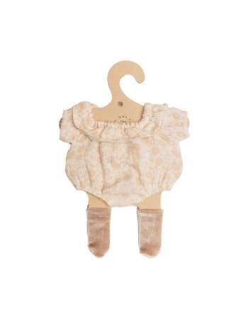 Barboteuse à volants Bouquet Silhouette- Vêtement poupée Lupitas