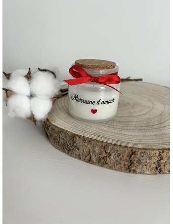 Bougie bouchon de liège personnalisée 2