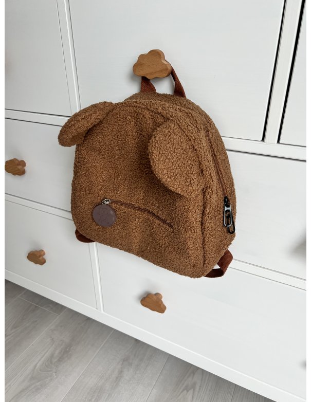 Sac à dos enfant ours personnalisé en moumoute Sac à dos enfant ours personnalisé en moumoute