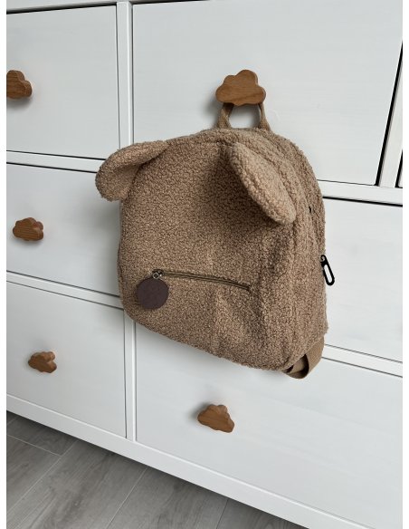 Sac à dos enfant ours personnalisé en moumoute Sac à dos enfant ours personnalisé en moumoute