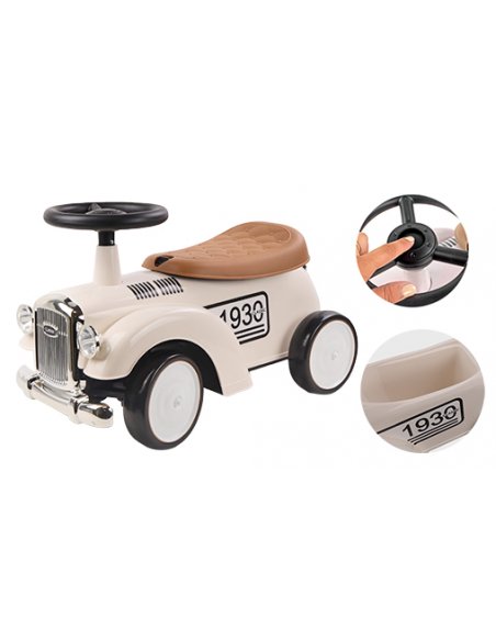 Précommande Trotteur rétro vintage BLANC