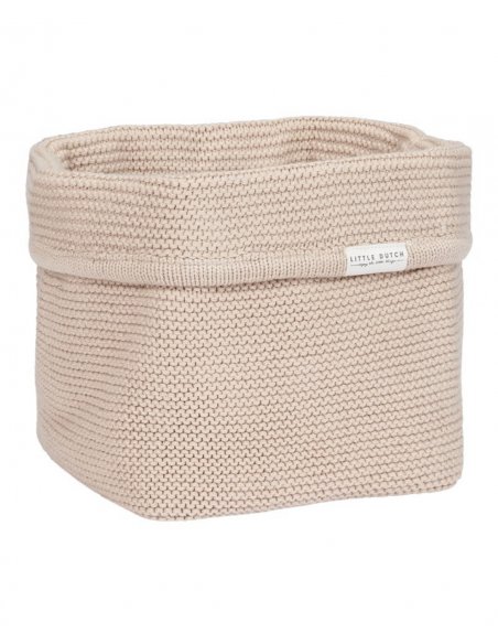 Panier de commode tricoté petit - Pure Beige