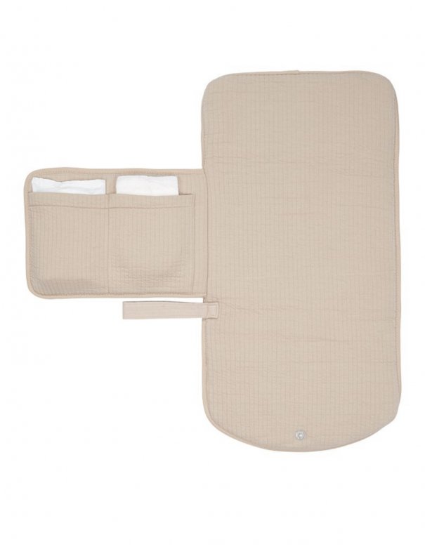 Tapis à langer nomade avec poignée - Pure Beige