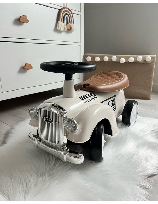 Précommande Trotteur rétro vintage BLANC