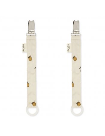 Lot de 2 attaches tétine citron